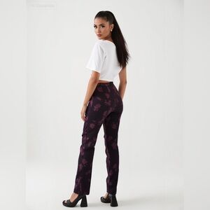 White House Black Market Burgundy Slim Ankle Pants